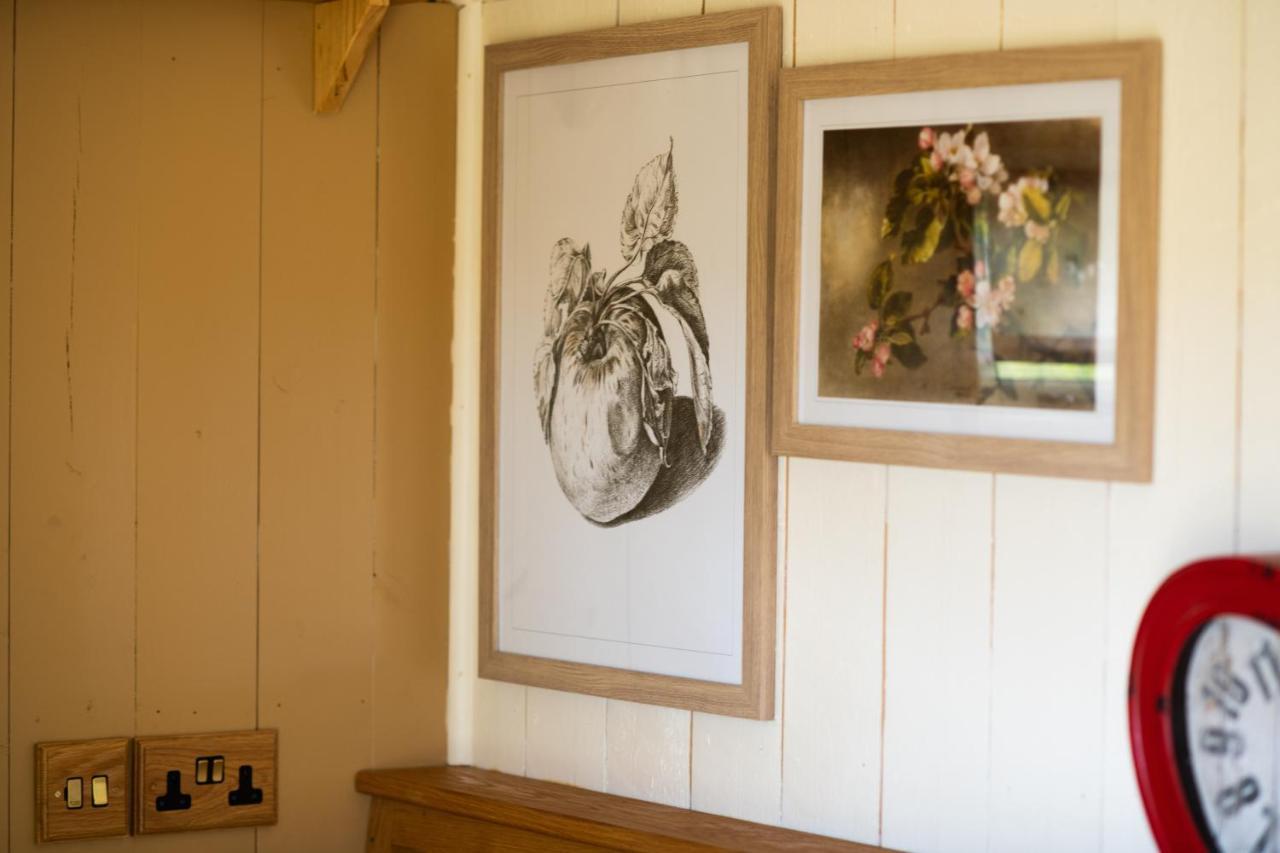Harrys Hideout - Shepherd'S Huts At Harrys Cottages Pen-y-Clawdd Eksteriør bilde